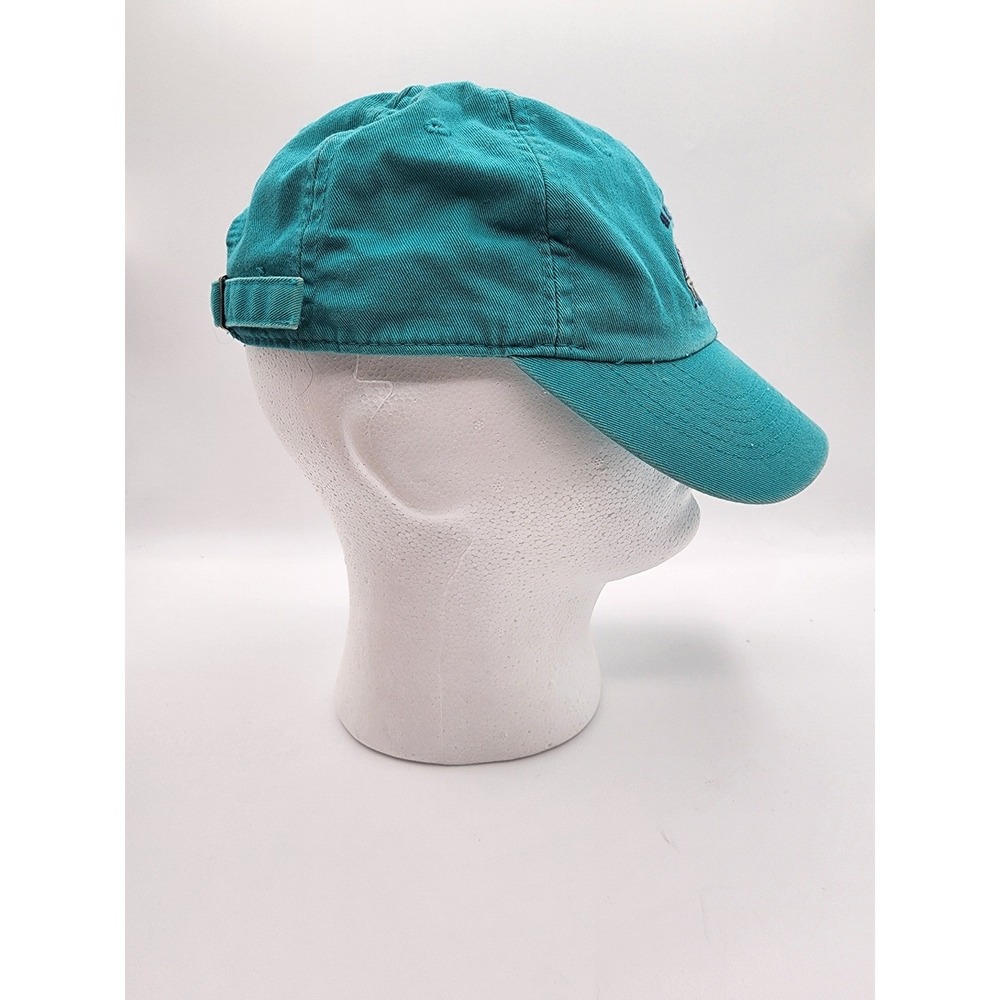 Life is Good Happy Camper Teal Blue Embroidered Relaxed Hat One Size - Picture 3 of 5
